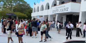 Epicentro del temblor al noreste de Cancún