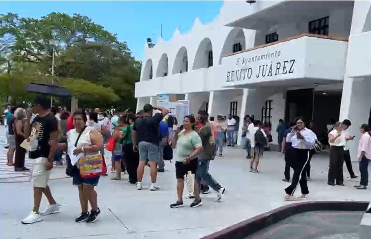 Epicentro del temblor al noreste de Cancún