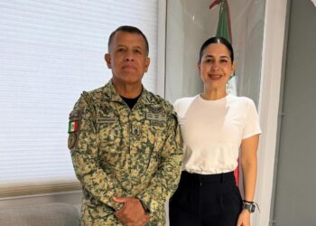 Reitera Estefanía Mercado coordinación con el Ejército para fortalecer la seguridad en Playa del Carmen