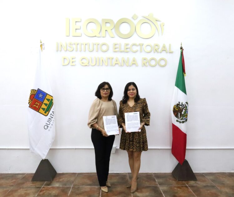 Fortalecen IEQROO y TJAAQROO colaboración con ratificación de convenio estratégico