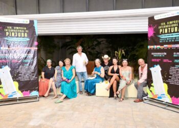 Inauguran en Puerto Morelos el Primer Simposio Internacional de Pintura “Los Colores del Caribe”
