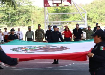 Fortalecen cultura de la prevención y confianza en instituciones con “Policía en tu Escuela” en Puerto Morelos