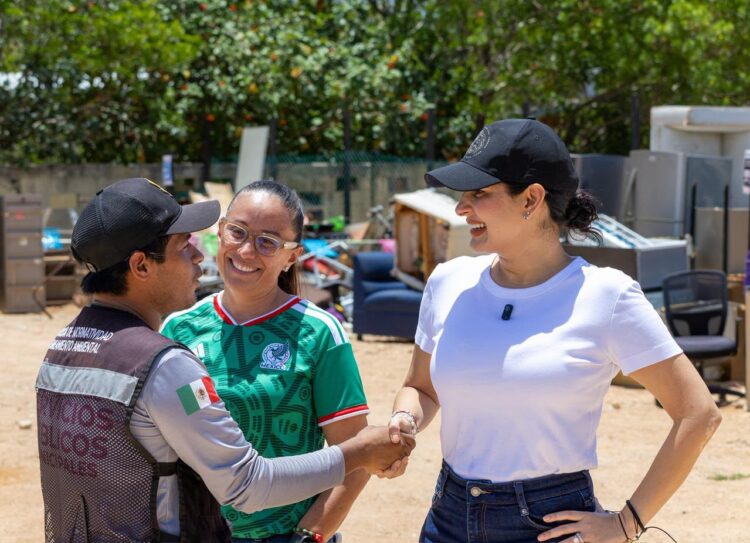 Estefanía Mercado supervisa el nuevo Centro de Acopio de Cacharros y destaca la participación ciudadana