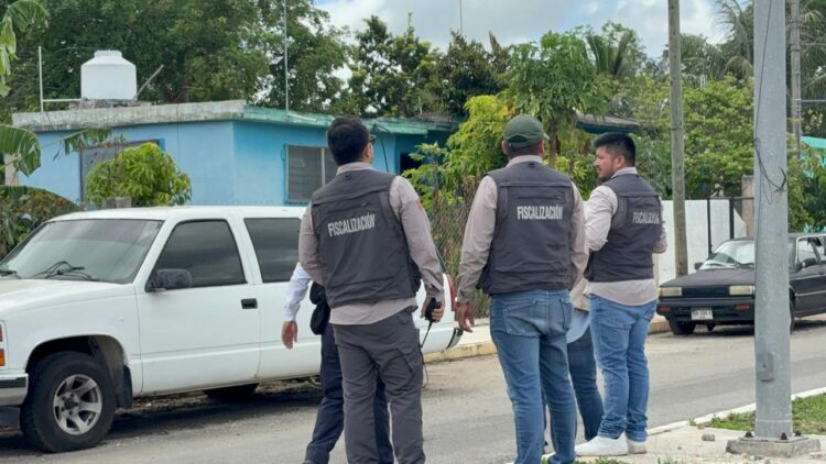 Inicia operativo contra talleres que acaparan la vía pública, en Felipe Carrillo Puerto