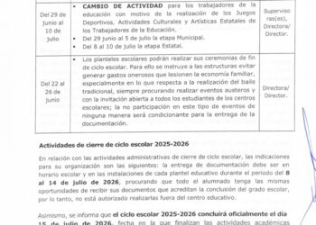Advierten docentes que no habrá clases en julio en escuelas públicas de Quintana Roo