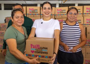 Estefanía Mercado fortalece la economía familiar con la entrega de 3 mil 600 paquetes del programa “Playa Llena, Corazón Contento”