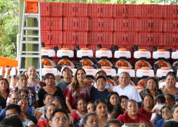 Fortalece Mara Lezama a artesanas y productores mayas con entrega de equipos e insumos en el sur de Quintana Roo