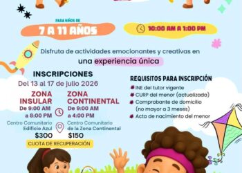 Gobierno de Isla Mujeres invita a la niñez isleña al Curso de Verano “Baaxlo’ob Paalalo’ob 2026”