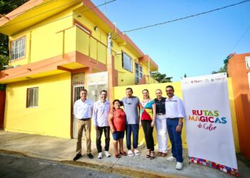 Transforman imagen urbana de Isla Mujeres con el programa Rutas Mágicas de Color