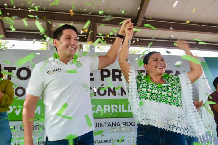 Renán Sánchez Tajonar toma protesta al nuevo Comité Municipal del Partido Verde en Felipe Carrillo Puerto