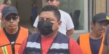 Protestan trabajadores por falta de pago de constructora Grupo Bec en Cancún