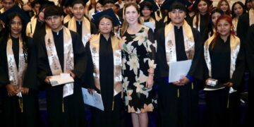 Atenea acompaña como Madrina de Generación a egresados del Colegio de Bachilleres Plantel Ciudad Mujeres