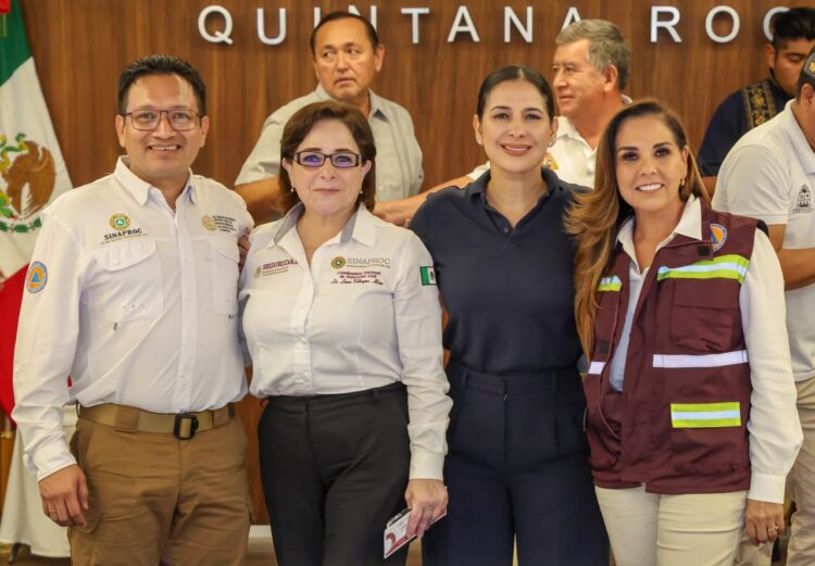 Estefanía Mercado participa en sesión estatal de Protección Civil y refrenda coordinación para temporada de lluvias y ciclones
