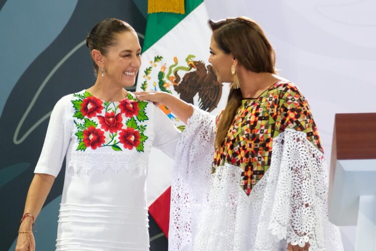 Reconoce Claudia Sheinbaum a Mara Lezama por el trabajo y los resultados en materia de seguridad