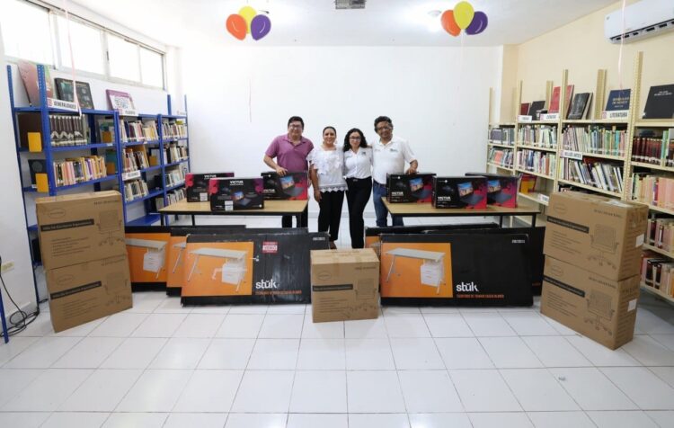 Fortalece Blanca Merari las bibliotecas municipales con nuevo equipamiento