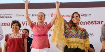 Entregan Claudia Sheinbaum y Mara Lezama viviendas en Cancún y consolidan el programa Vivienda para el Bienestar
