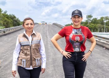 Supervisa Estefanía Mercado estándares de calidad de obras de repavimentación en Playa del Carmen
