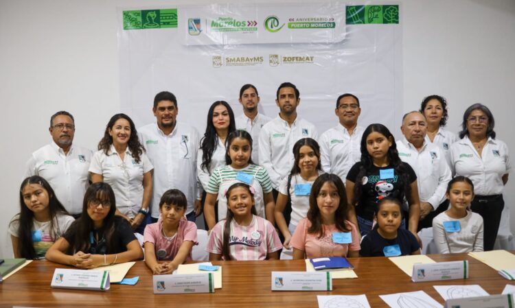Visita Cabildo Infantil de Puerto Morelos la Secretaría de Medio Ambiente, Bienestar Animal y Movilidad Sustentable