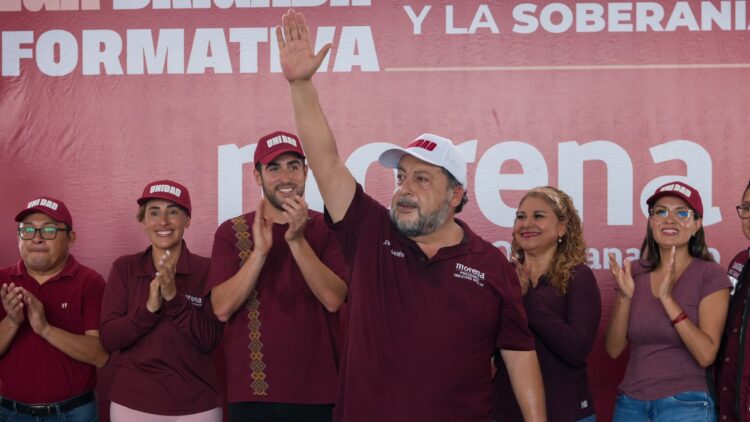 Refrendan en Cancún la unidad de Morena más de mil militantes: Jorge Sanén