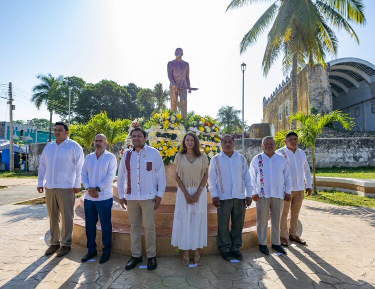 Conmemoran en Tihosuco el Día Estatal de la Lucha Social Maya