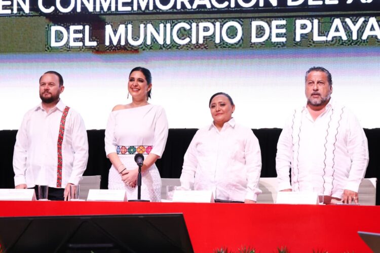 Solidaridad nos dio autonomía; Playa del Carmen, identidad: Estefanía Mercado llama a consolidar el futuro del municipio en el 33 aniversario de su creación