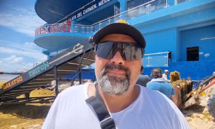 Nuevo buque sargacero fue diseñado en Playa del Carmen