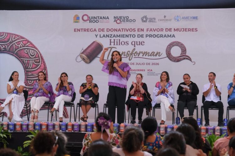 Presenta Mara Lezama el programa “Hilos que Transforman”, en beneficio de más de 10 mil mujeres bordadoras