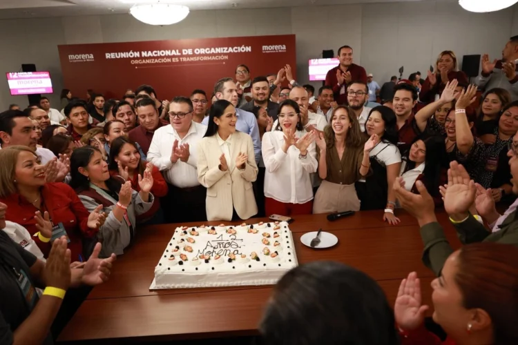 Morena celebra 12 años como partido político nacional y destaca su papel en la transformación de México