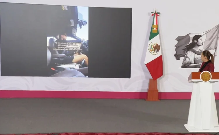 Sheinbaum califica de “porfiristas, regresivas y fuera de la realidad” las propuestas panistas para limitar el voto
