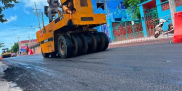 Avanza pavimentación de la Prolongación Rueda Medina en Isla Mujeres