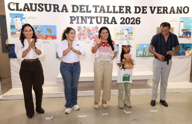 Fiesta del arte; Blanca Merari clausura con éxito el Taller de Verano de Pintura 2026