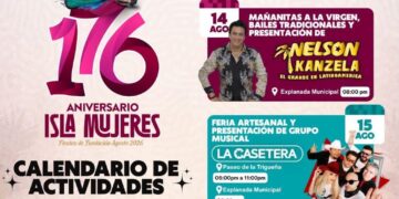 Gobierno de Isla Mujeres invita a vivir las celebraciones por el 176 Aniversario de su Fundación