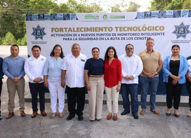 Puerto Morelos amplía su red de videovigilancia en Central Vallarta y la Ruta de los Cenotes