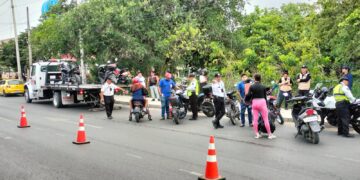 Mantienen fuertes operativos por motos en Cancún