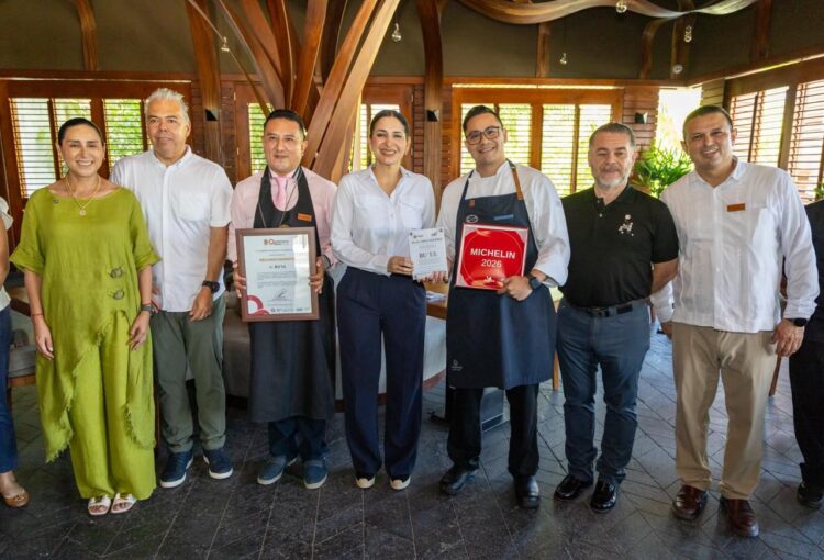 Logro culinario; Estefanía Mercado celebra estrellas Michelin a restaurantes de Playa del Carmen