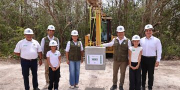 Refugio de esperanza; Blanca Merari coloca primera piedra del Centro de Bienestar Animal en Puerto Morelos