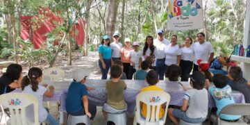 Semillero deportivo en Puerto Morelos; Cabildo Infantil visita el Isaac Hamui