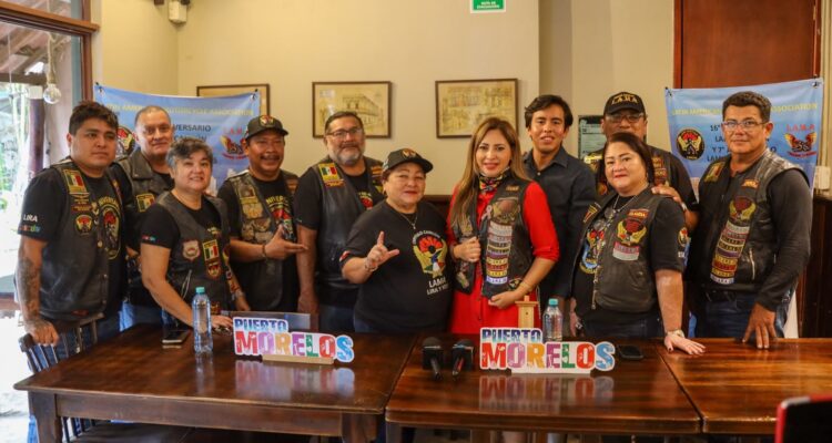 ¡Fiesta sobre ruedas! Cientos de motociclistas tomarán Puerto Morelos en “Rodada por el Caribe Mexicano”