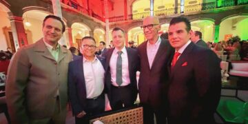 Acompaña Joaquín González a Dante Delgado en fiestas patrias en Monterrey