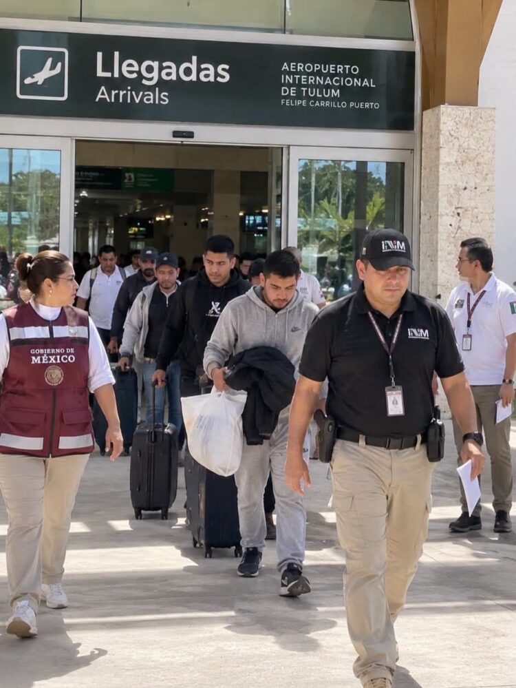 Aeropuerto de Tulum recibe a personas repatriadas cada viernes