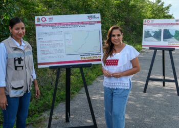 Anuncia Mara Lezama rehabilitación de carretera Laguna Om a Tomás Garrido