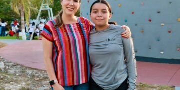 Espacio renovado; Atenea Gómez entrega primera etapa del Parque Iguanas