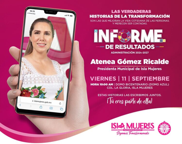 Atenea Gómez invita a las familias isleñas a su Informe de Resultados “Historias de la Transformación”