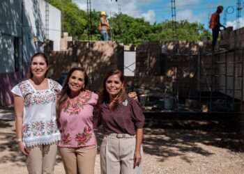 Obra en marcha; Mara y Verónica Lezama dan el banderazo al Centro de Asistencia Social en Isla Mujeres