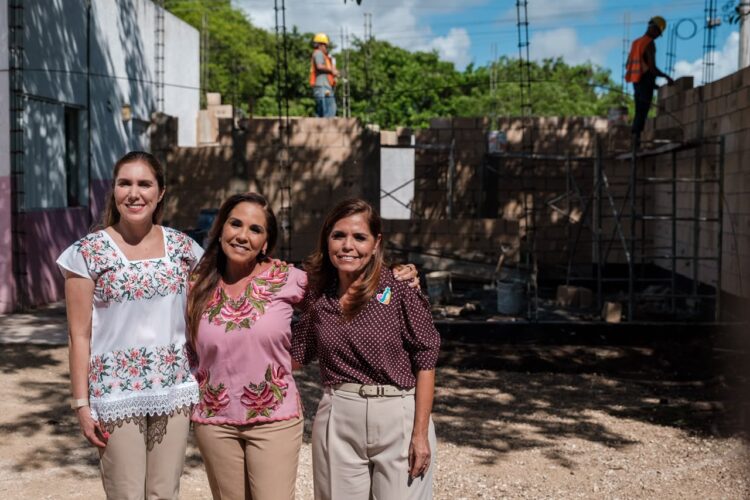 Obra en marcha; Mara y Verónica Lezama dan el banderazo al Centro de Asistencia Social en Isla Mujeres