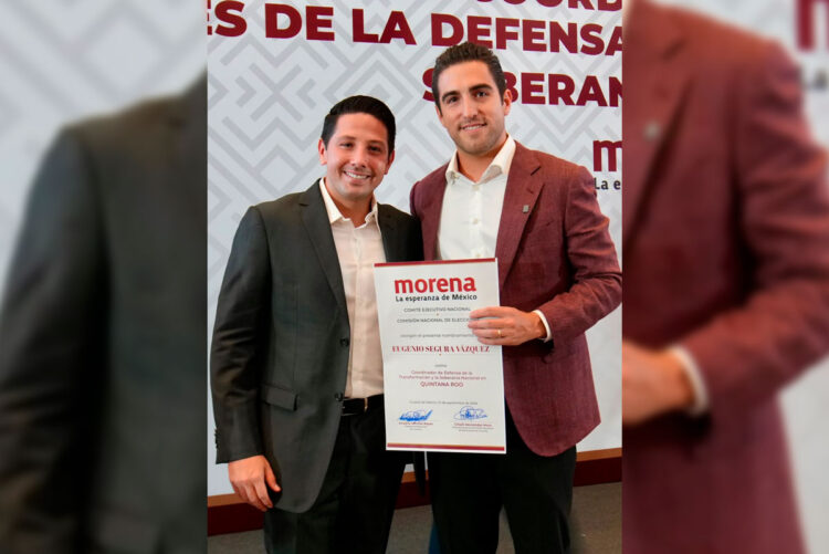 Renán Sánchez Tajonar felicita a Eugenio Segura y destaca la unidad de la transformación en Quintana Roo