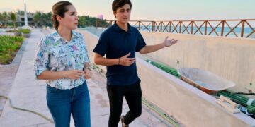 Avanza la transformación de el Paseo de las Sirenas y Casa de la Cultura en Isla Mujeres