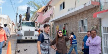 Avanza proyecto de soterramiento eléctrico en el Centro de Isla Mujeres