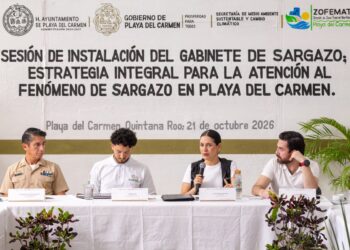 ¡Playas limpias y protegidas!; preside Estefanía Mercado Gabinete de Atención al Sargazo