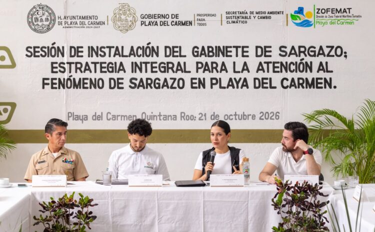 ¡Playas limpias y protegidas!; preside Estefanía Mercado Gabinete de Atención al Sargazo